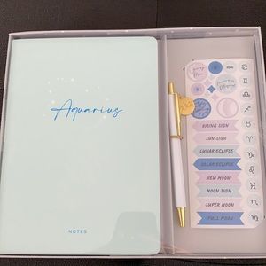 NIB Aquarius ♒️ Zodiac Journal Kit